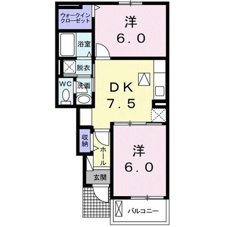 セントラル・エイトＡの物件間取画像